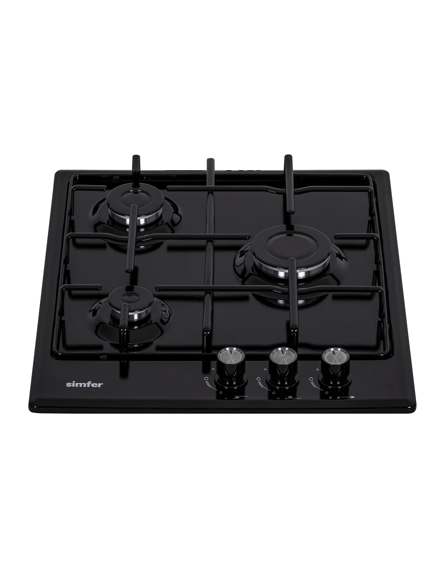 Газовая варочная панель Simfer H45V30B470 H45V30M470 H45V30W470 решетки эмаль, автоподжиг