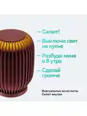 Красный умная колонка SberBoom 40 Вт голосовым ассистентом Салют