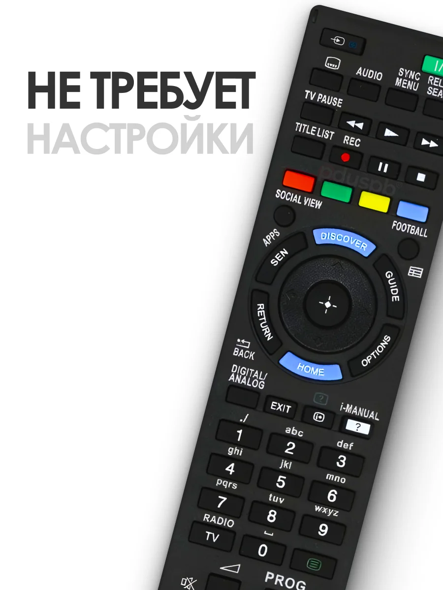 Универсальный пульт ду Sony Smart TV, для любого телевизора Сони Смарт ТВ, RM-ED060