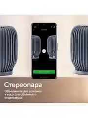 Серый умная колонка SberBoom 40 Вт голосовым ассистентом Салют