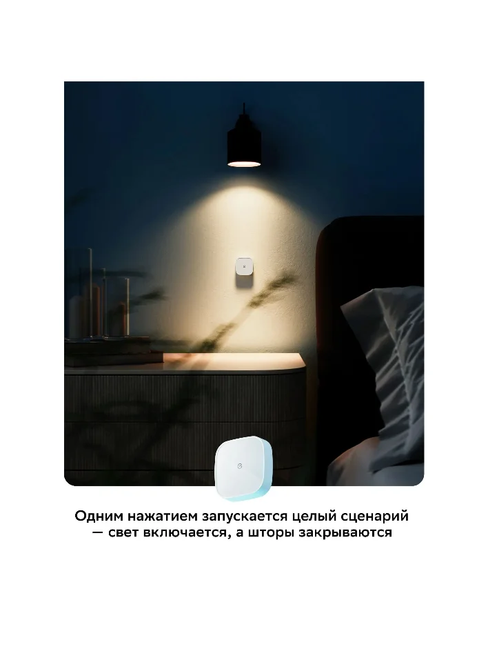 Умная кнопка дистанционный переключатель Смарт Sber Zigbee 3.0 для системы Умный дом