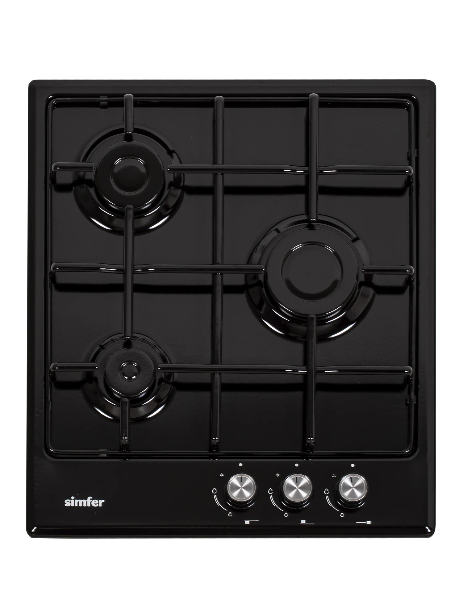 Черный газовая варочная панель Simfer H45V30B470 H45V30M470 H45V30W470 решетки эмаль, автоподжиг
