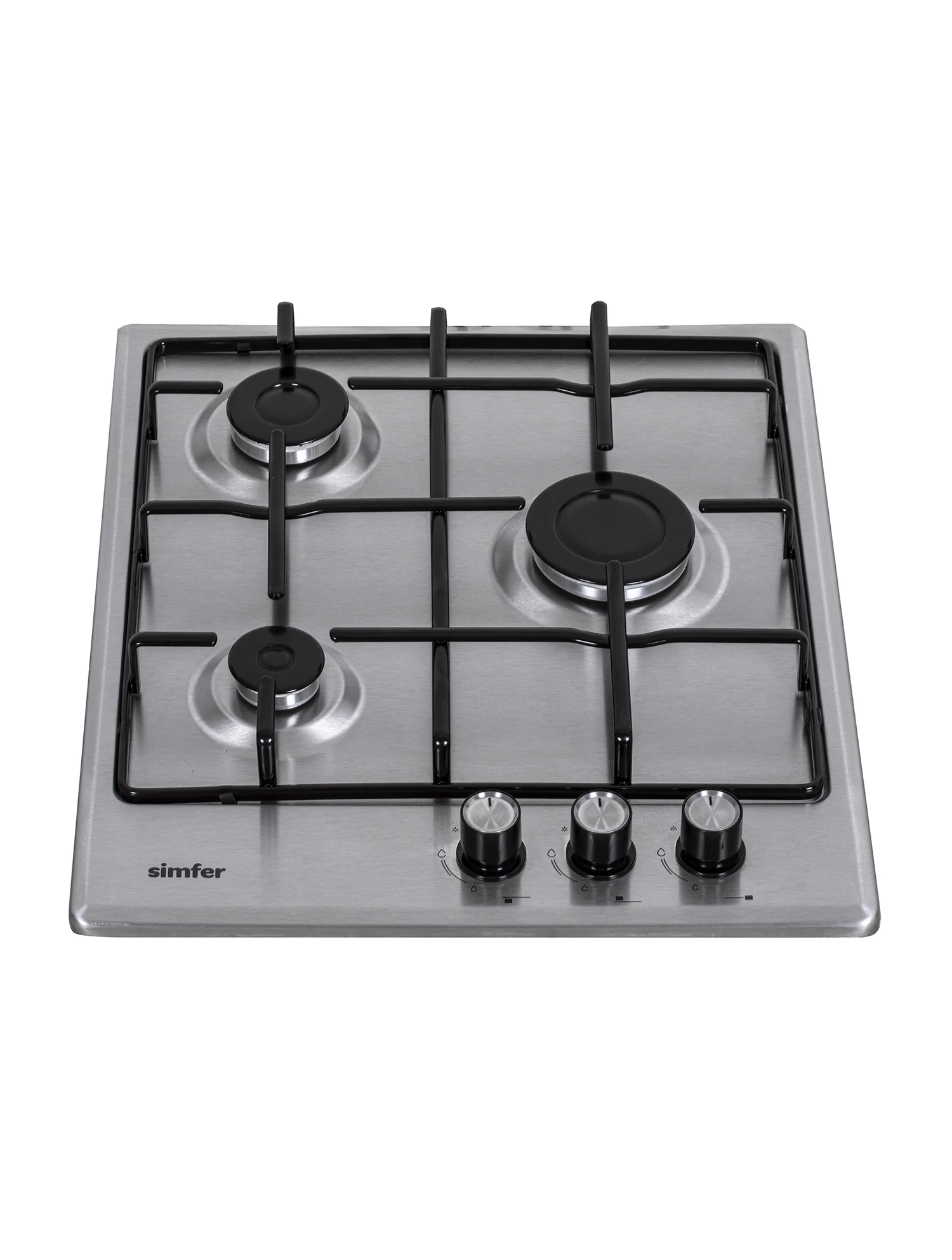 Серебряный газовая варочная панель Simfer H45V30B470 H45V30M470 H45V30W470 решетки эмаль, автоподжиг