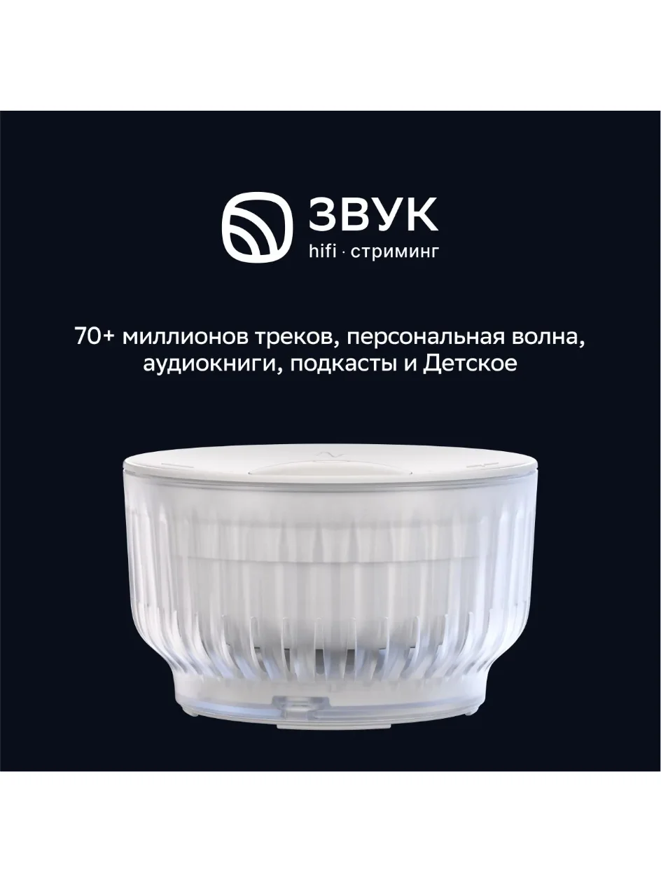 Серый умная колонка Sberboom Mini 2 с голосовым ассистентом Салют и Gigachat, серый