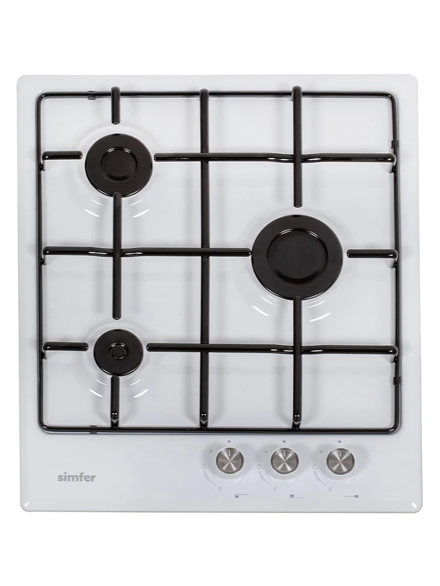 Белый газовая варочная панель Simfer H45V30B470 H45V30M470 H45V30W470 решетки эмаль, автоподжиг