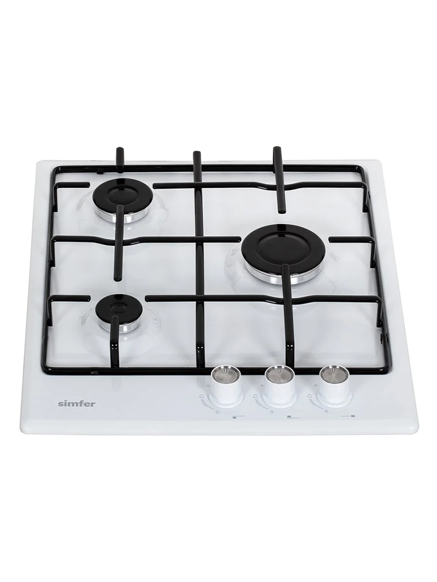 Белый газовая варочная панель Simfer H45V30B470 H45V30M470 H45V30W470 решетки эмаль, автоподжиг