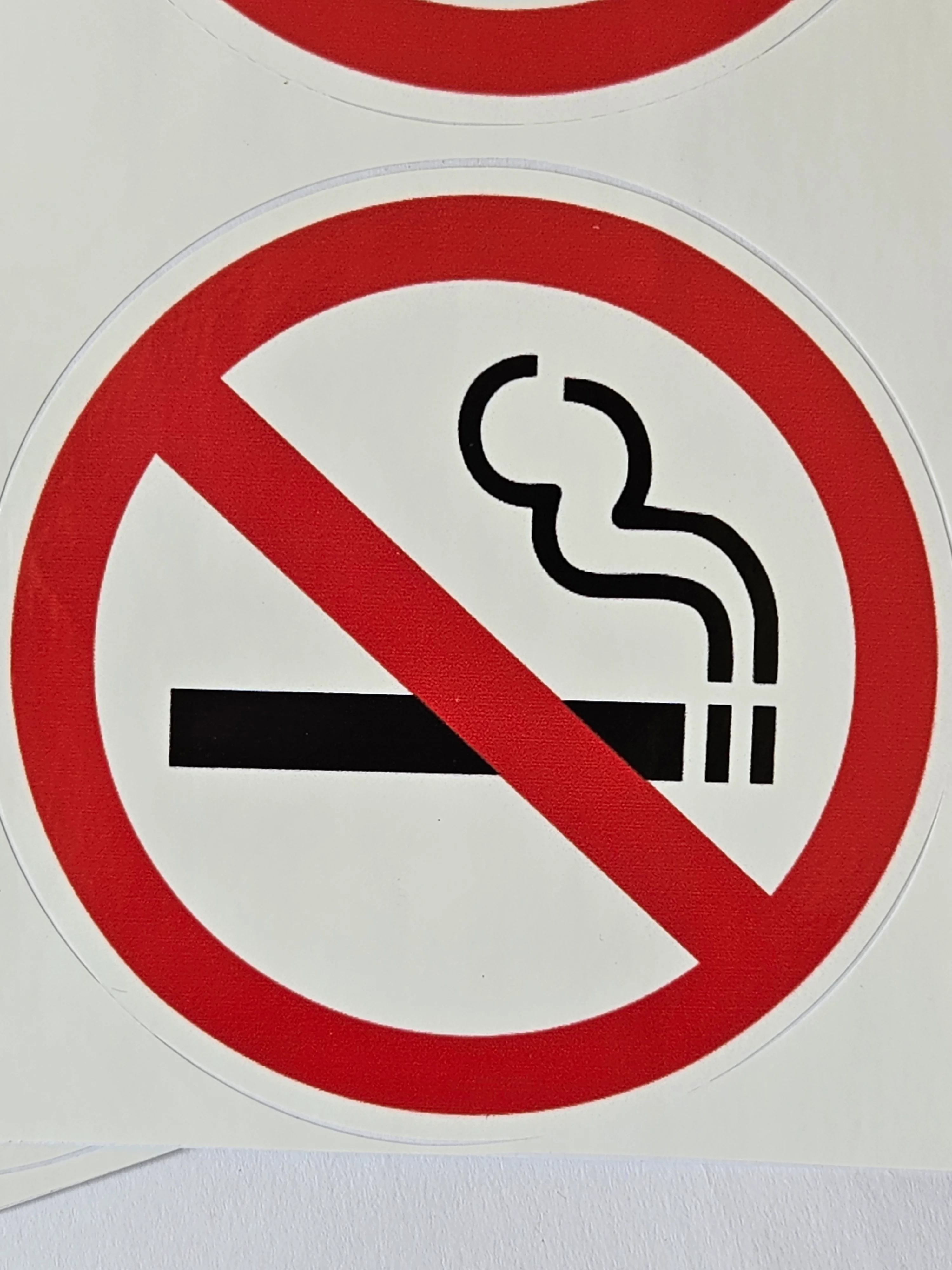 Наклейка информационная Не курить знак запрещающий курение запрещено no smoking 4 шт
