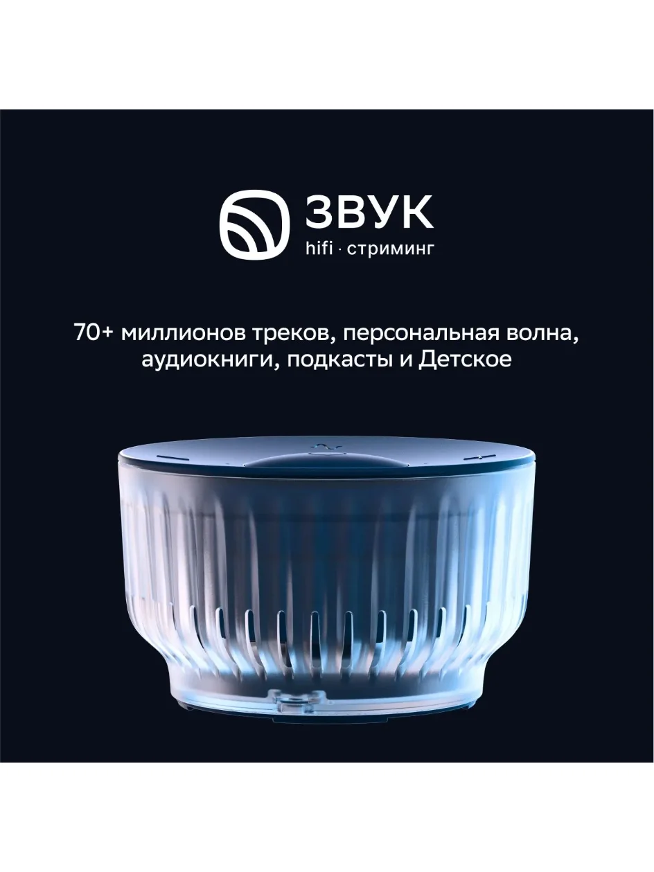 Синий умная колонка Sberboom Mini 2 с голосовым ассистентом Салют и Gigachat, синий