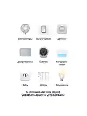 Белый датчик температуры и влажности воздуха в помещении для Умного дома Sber SBDV-00079