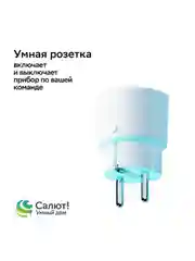 Умная розетка Sber SBDV-00123W, Белый