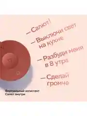 Красный умная колонка SberBoom Mini с голосовым ассистентом Салют