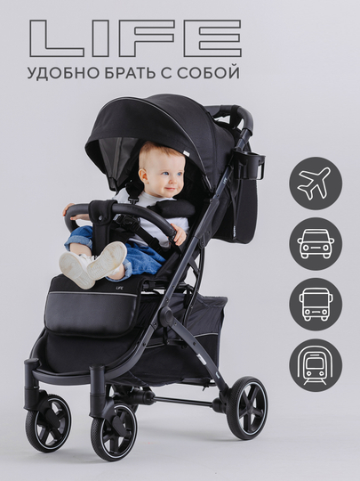 Коляска детская RANT "LIFE" RA104 Black