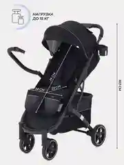 Черный коляска детская RANT "LIFE" RA104 Black