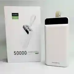 Белый power Bank с поддержкой QC3.0, 22,5 Вт, 100.000/ 90.000/ 80000 / 60000 / 50000 / 30000 мАч
