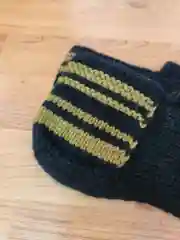 Черный шерстяные следки ручной вязки