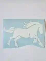 Наклейка Конь на авто мотоцикл лошадь интерьерная на холодильник ноутбук
