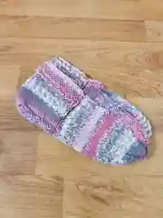 Коралловый шерстяные следки ручной вязки