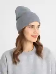 Серый шапка женская