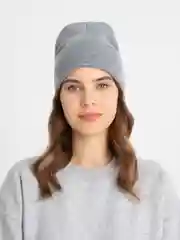 Серый шапка женская