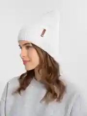 Серебряный шапка женская, бини, , с подкладом, на флисе