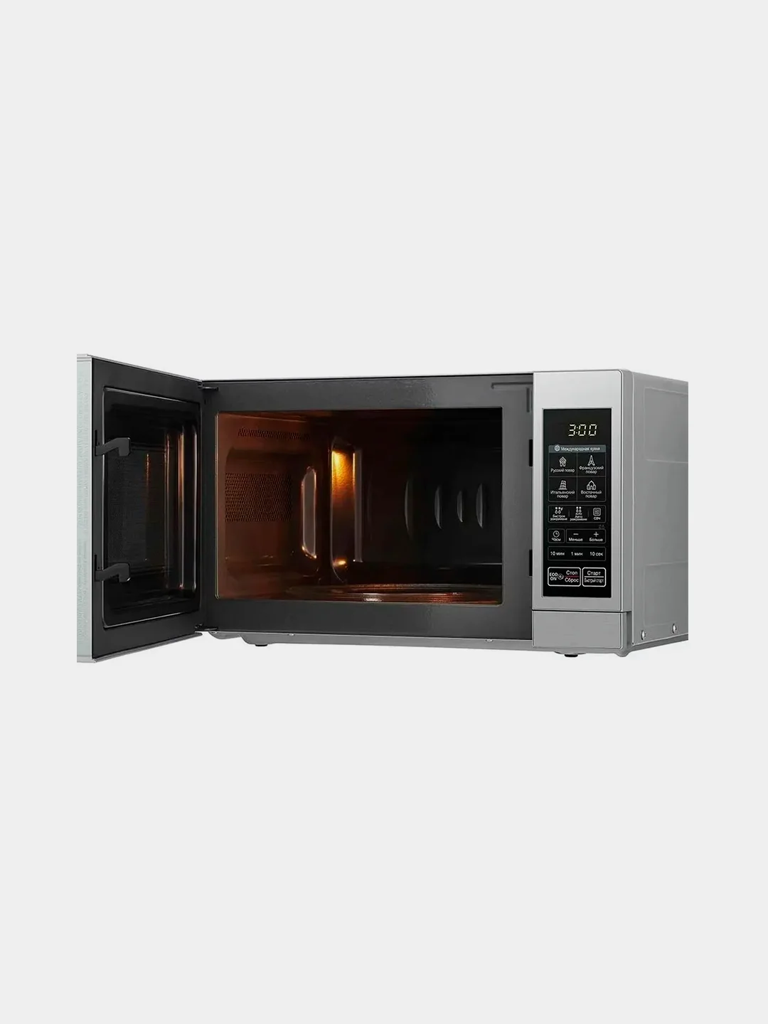 Микроволновая печь LG MS2044V, 20 л, 700 Вт, графит, электронное, дисплей, подсветка камеры
