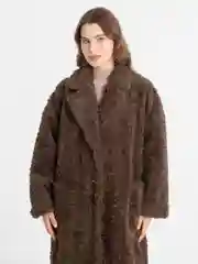 Шоколадный пальто женское "Тедди"
