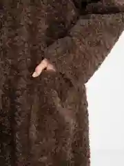 Шоколадный пальто женское "Тедди"