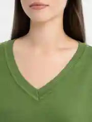 Зеленый свитер, джемпер женский