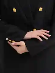 Черный жакет женский / жакет с золотыми пуговицами / пиджак женский