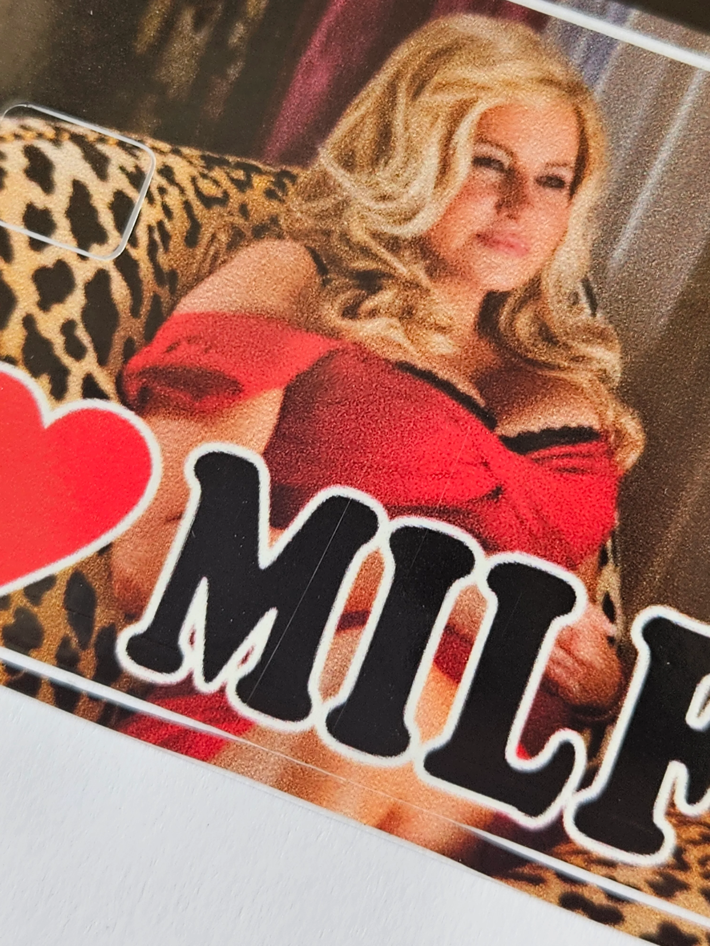 Наклейка на банковскую пластиковую карту проездной надпись milfs набор