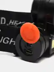 Черный налобный фонарь HEADLIGHT NO 108 3W LED+COB