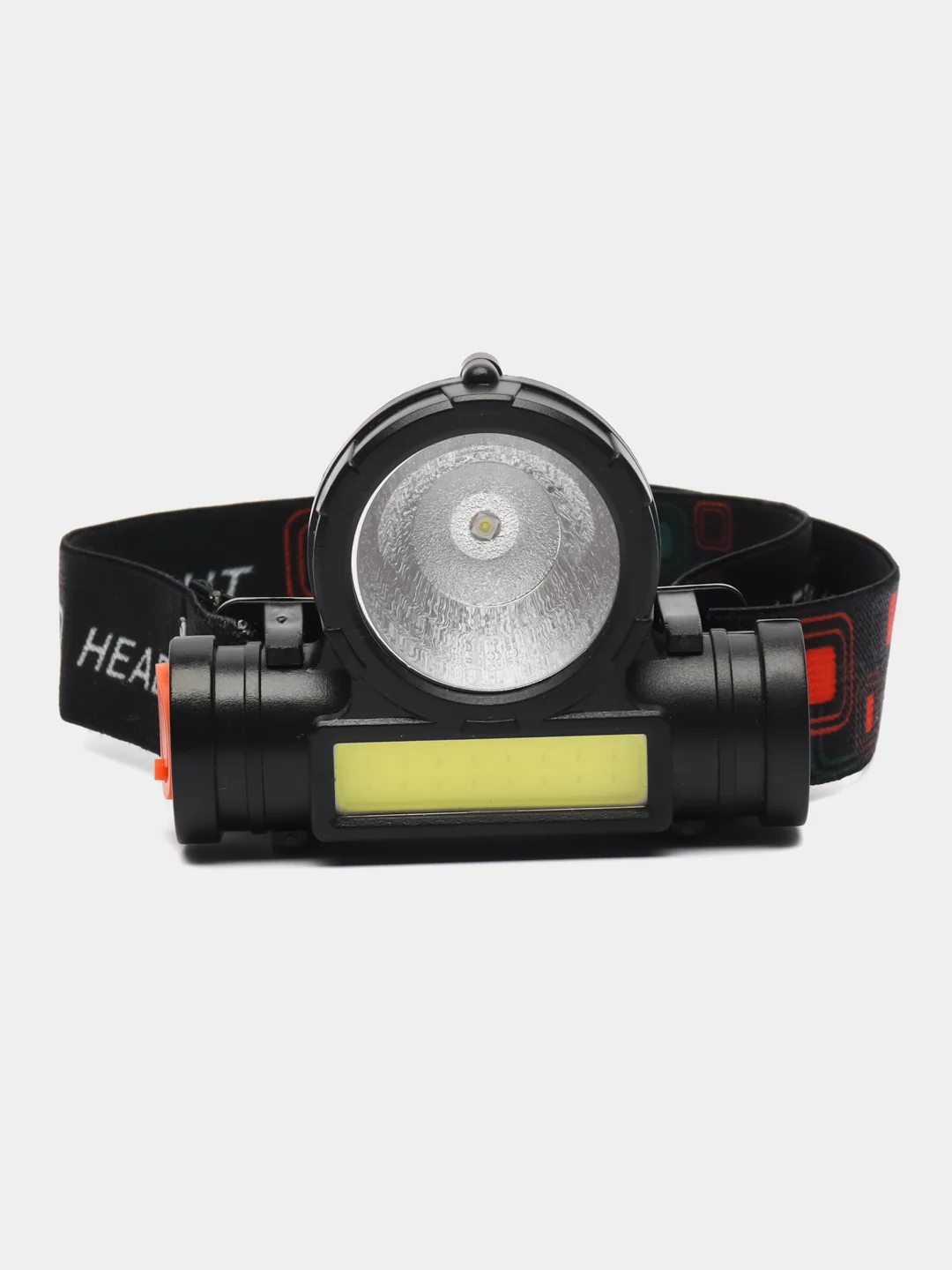 Черный налобный фонарь HEADLIGHT NO 108 3W LED+COB
