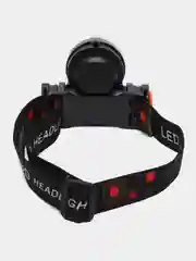 Черный налобный фонарь HEADLIGHT NO 108 3W LED+COB