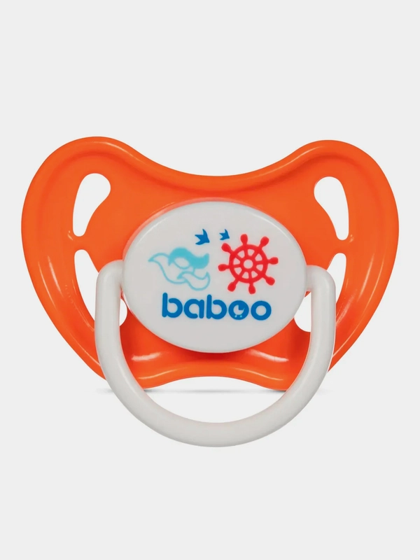 Соска-пустышка BABOO Marine, силиконовая, 6+