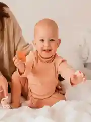 Соска-пустышка BABOO, латексная,  круглая, цельнолитая, 0+