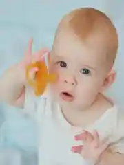 Соска-пустышка BABOO, латексная,  круглая, цельнолитая, 0+