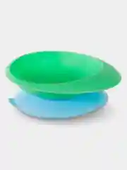 Тарелка с присоской BABOO Ufo, мята/голубой, 6+