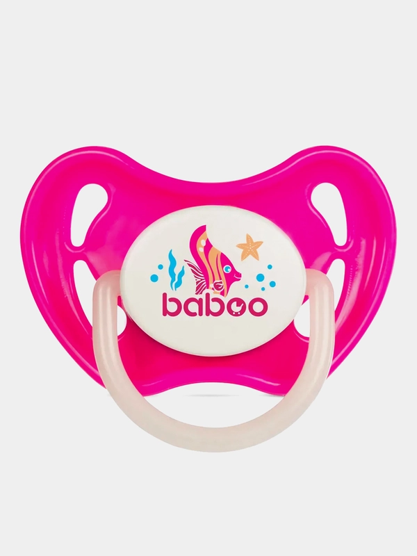 Соска-пустышка BABOO Sealife, силиконовая, 6+
