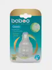Соска молочная BABOO Classic, силиконовая, медленный поток, 2 штуки, 0+
