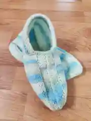 Ледяной шерстяные следки ручной вязки