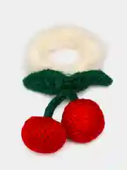 Резинка для волос с вишней
