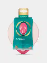 Тарелка c крышкой и ложкой BABOO, розовая, 6+