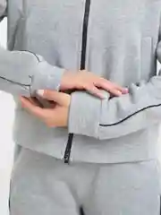 Серый костюм женский утепленный, костюм женский на флисе