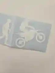 Наклейка на авто мотоцикл Эндуро эволюция
