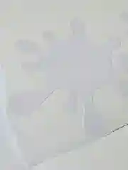 Белый наклейка Клякса на авто мотоцикл интерьерная на ноутбук холодильник