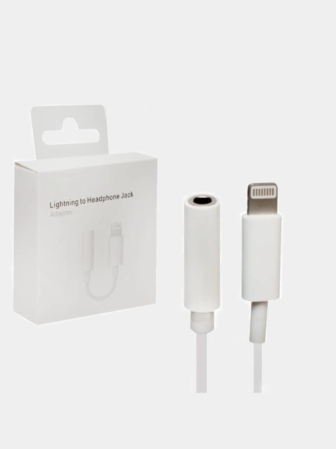 Белый переходник iPhone на 3.5 mini jack