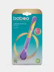 Ложка BABOO, термочувствительная, фиолетовая, 4+