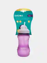 Поильник с трубочкой BABOO, 360 мл, фиолетовый