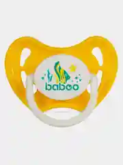 Соска-пустышка BABOO Sealife, латекс, круглая, желтая