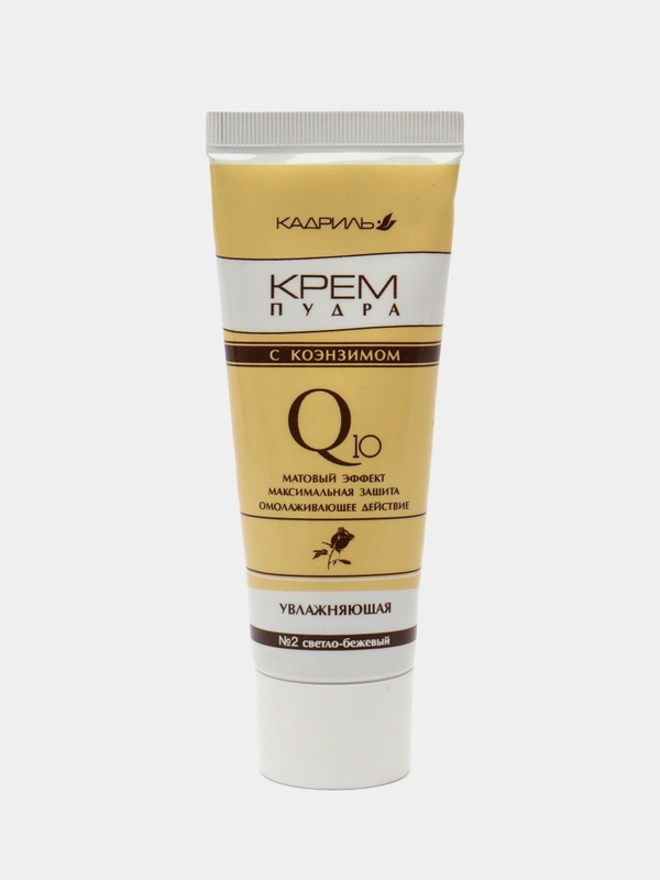Galant Cosmetic Крем-пудра Кадриль Q10 №2 светло-бежевый 40мл